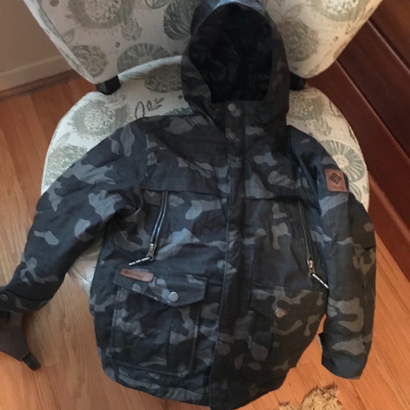 Columbia Youth Hooded Winter Coat - Omni-Heat Technology - Picture 1 of 7